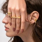 Rain Drops Pinky Ring