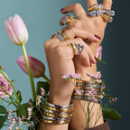 Silver Polka D'or Bangle