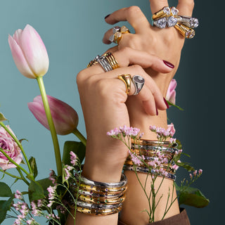 Gold Polka D'or Bangle