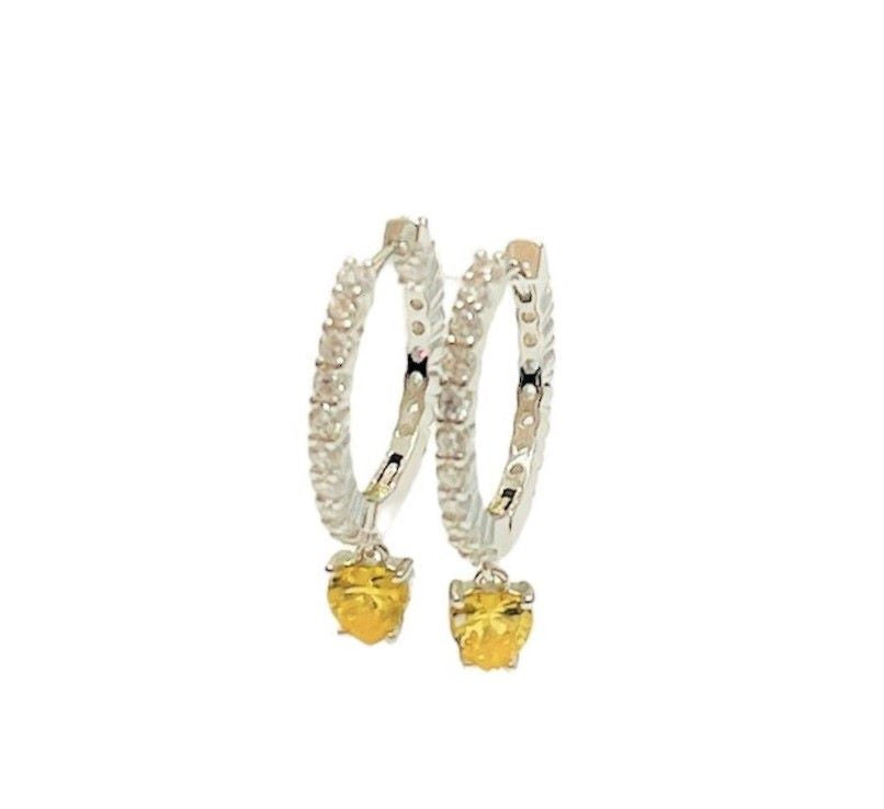 Heart Tennis Earrings