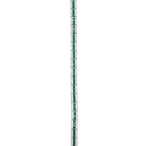 Emerald Glow Tennis Bracelet