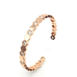 Zircon Zig-Zag Bangle