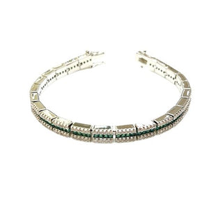 Emerald Glow Tennis Bracelet