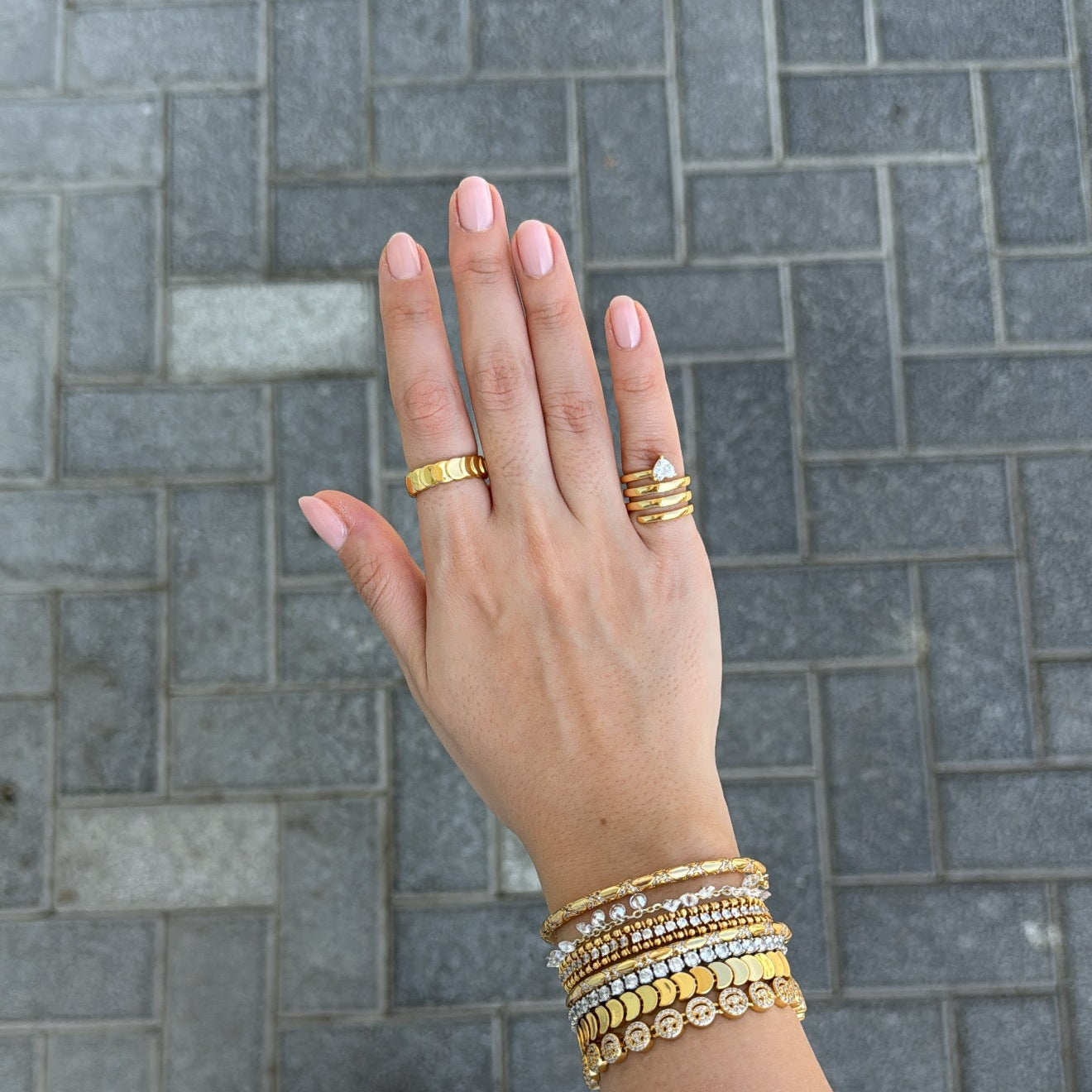 Plain Heart Spiral Pinky Ring