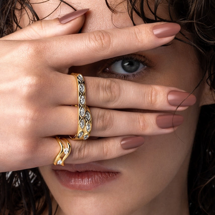 Oyoun Double Ring