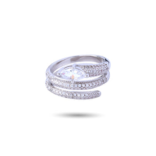 Twisted Coral Pinky Ring