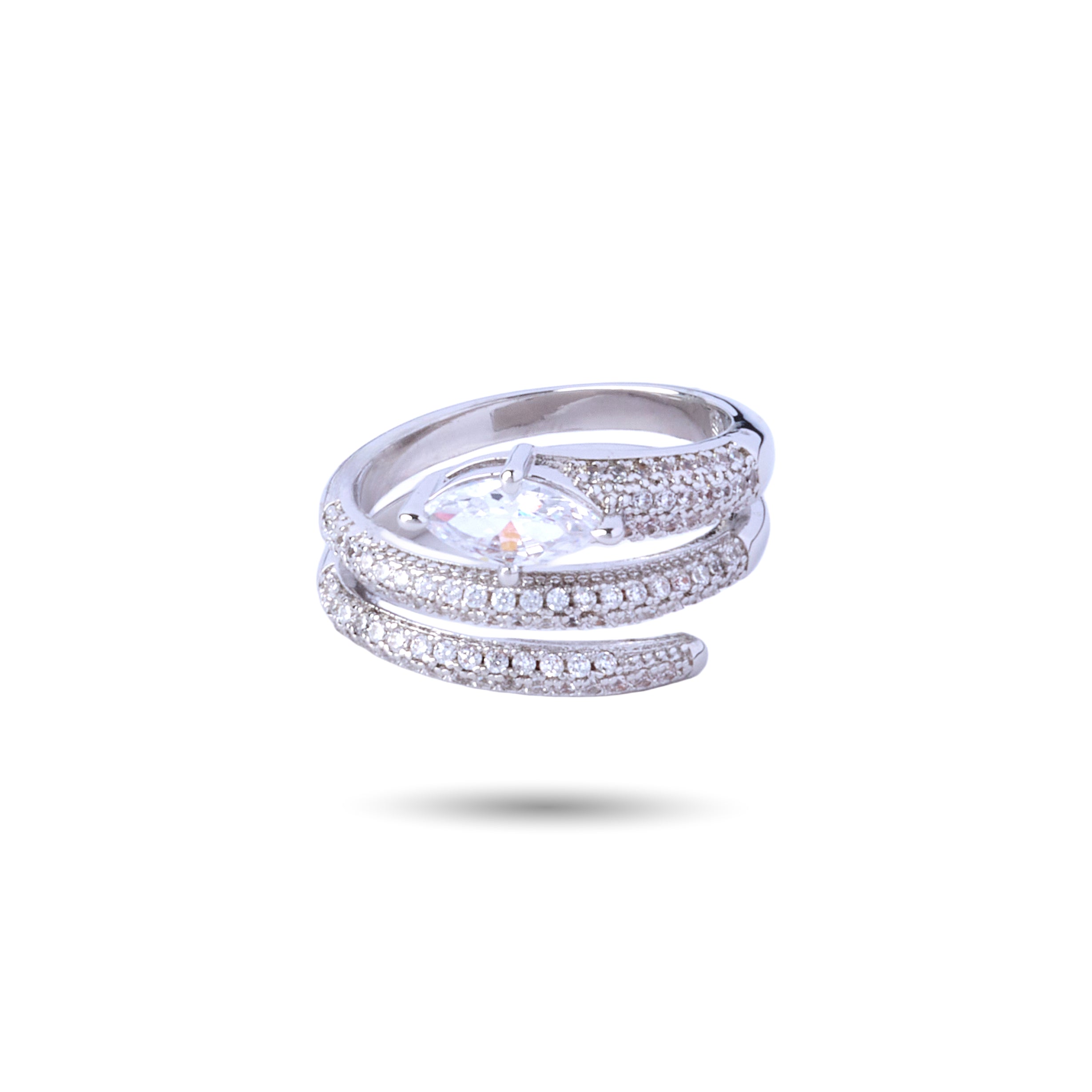 Twisted Coral Pinky Ring