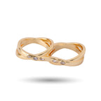 Crossed Eyes Double Ring