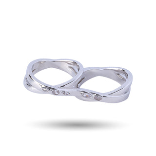 Crossed Eyes Double Ring