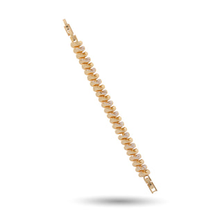 Tilted Wave Thin Wave Bracelet