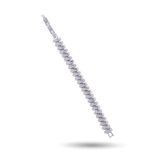 Tilted Wave Thin Wave Bracelet