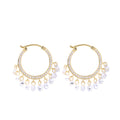 Clear Stone Rounded Hoops