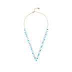 Colored Clear Stone Necklace