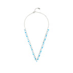 Colored Clear Stone Necklace