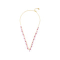 Colored Clear Stone Necklace