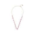 Colored Clear Stone Necklace