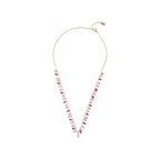 Colored Clear Stone Necklace