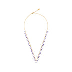 Colored Clear Stone Necklace