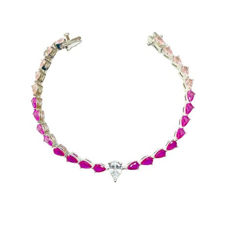 Ombre Almond Tennis Bracelet