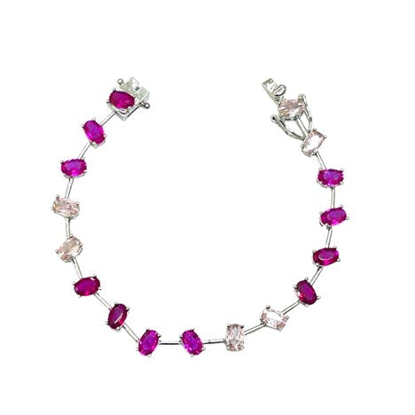 Oval Ombre Tennis Bracelet