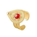Golden Raindrop Ring