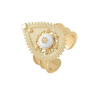 Golden Raindrop Ring