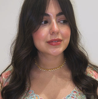 Golden Spheres Choker