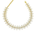 Elegant choker pendant necklace with zircon from Selsela. 