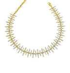Elegant choker pendant necklace with zircon from Selsela. 