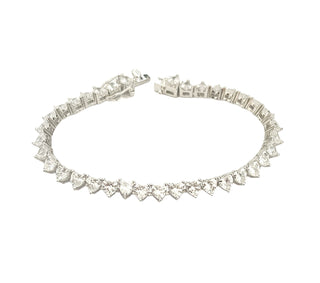 Zircon Heart Tennis Bracelet