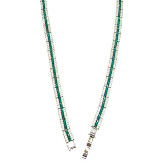 Green Oasis Tennis Necklace