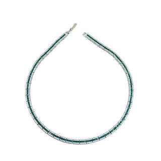 Green Oasis Tennis Necklace