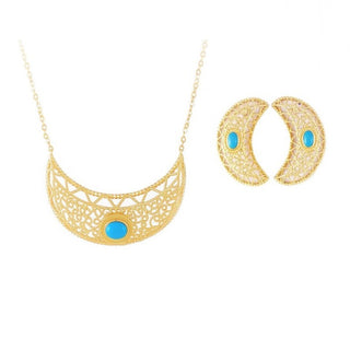 Turquoise Crescent Set