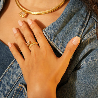 Radiant Cube Ring