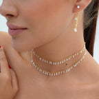 Pear Clear Stone Necklace