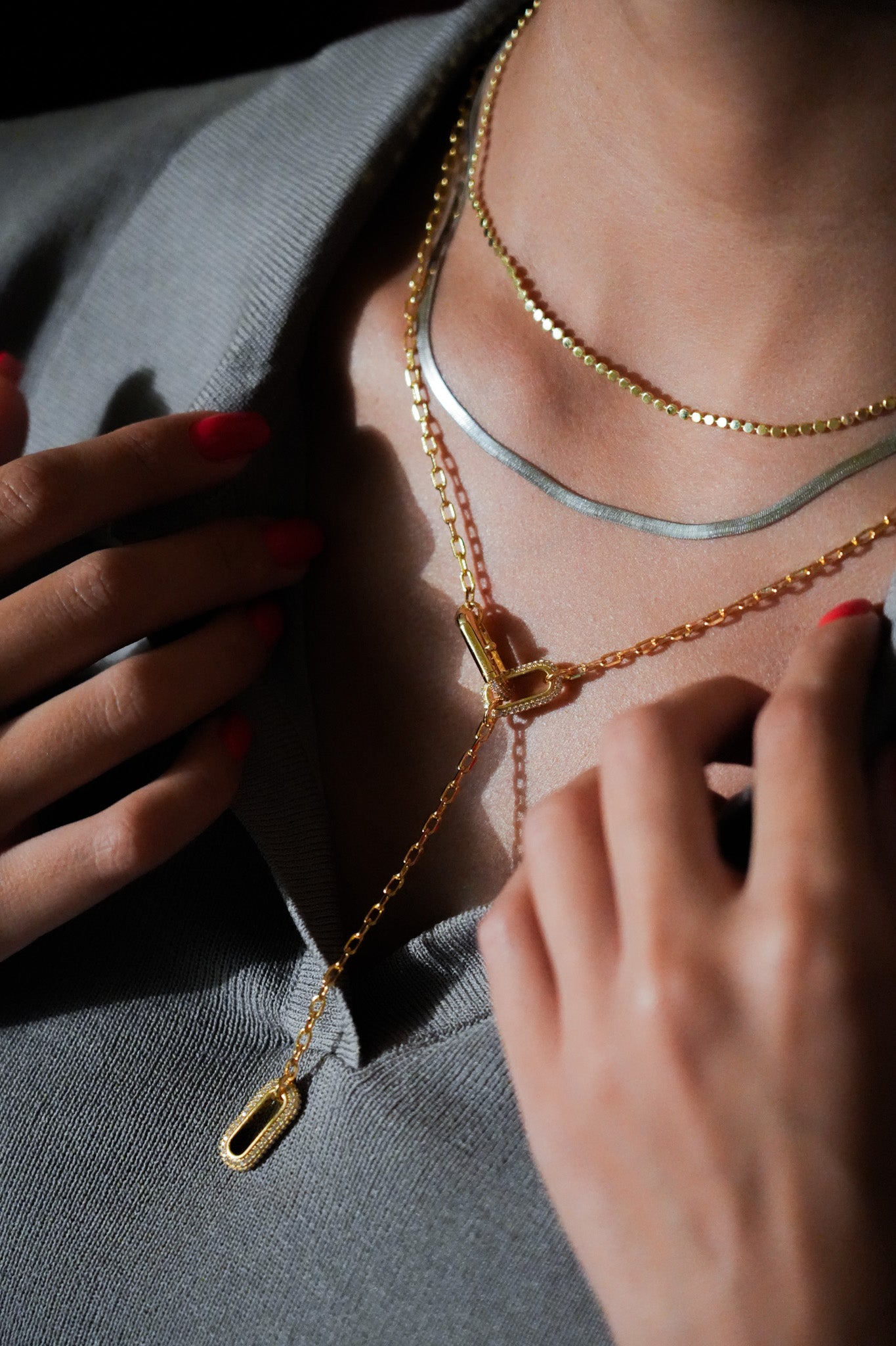 Link Drop Necklace