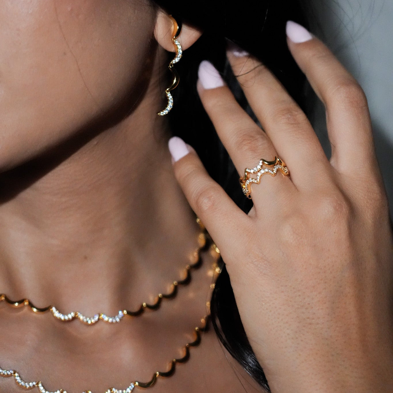 Lace Zircon Ring