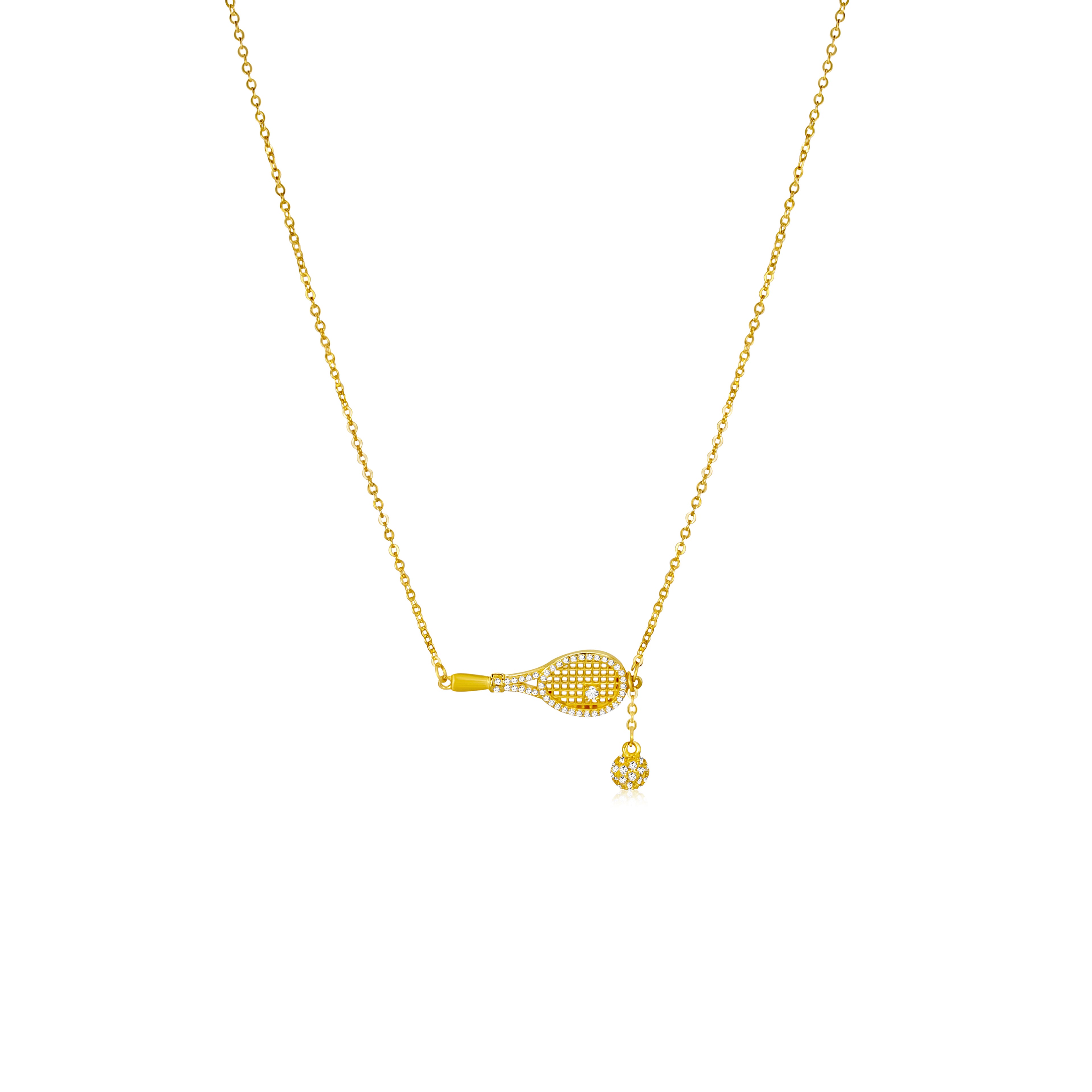 Tennis Racket Necklace