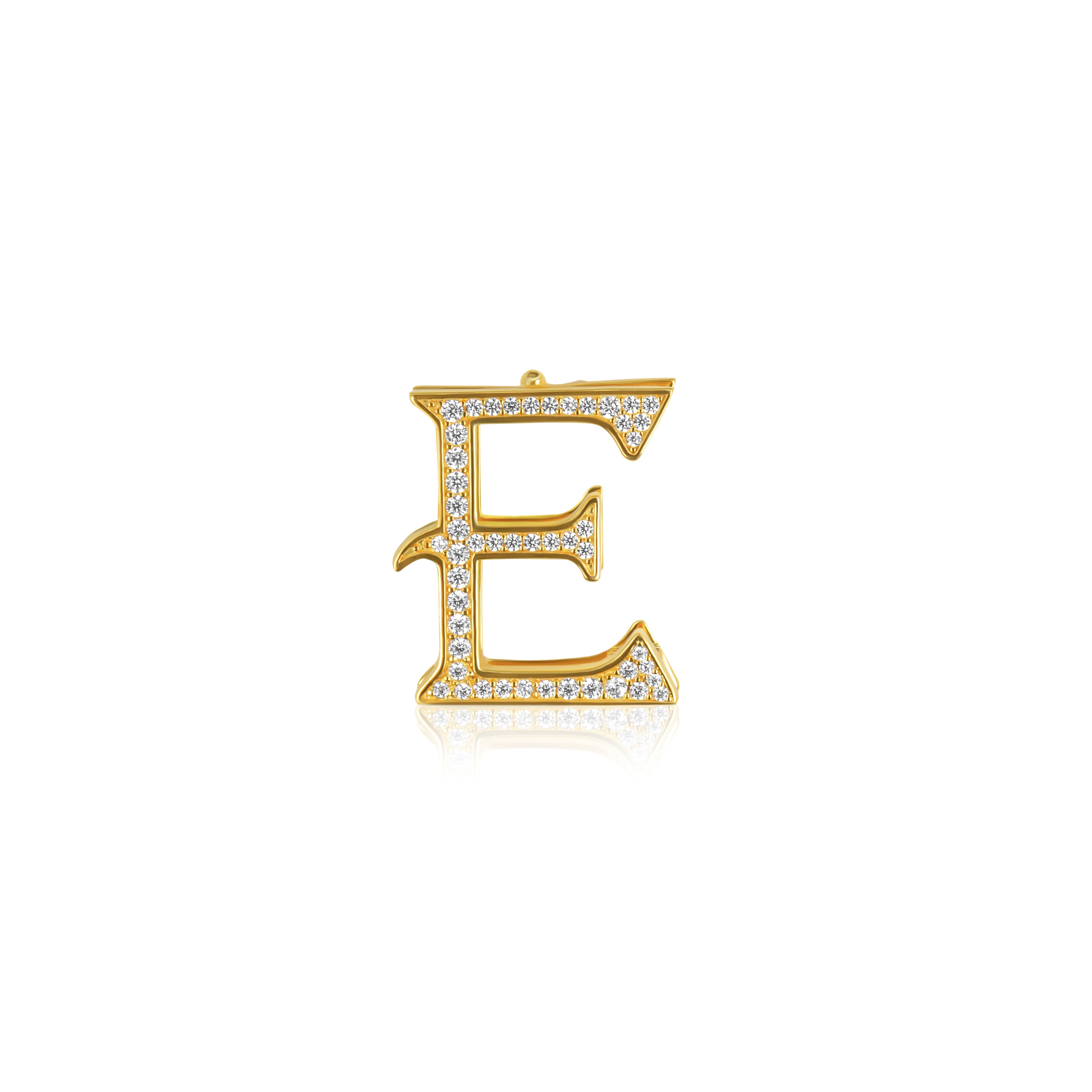 "E" Letter Charm