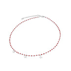 Red Enamel Star Necklace