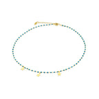 Blue Enamel Star Necklace