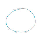 Blue Enamel Star Necklace