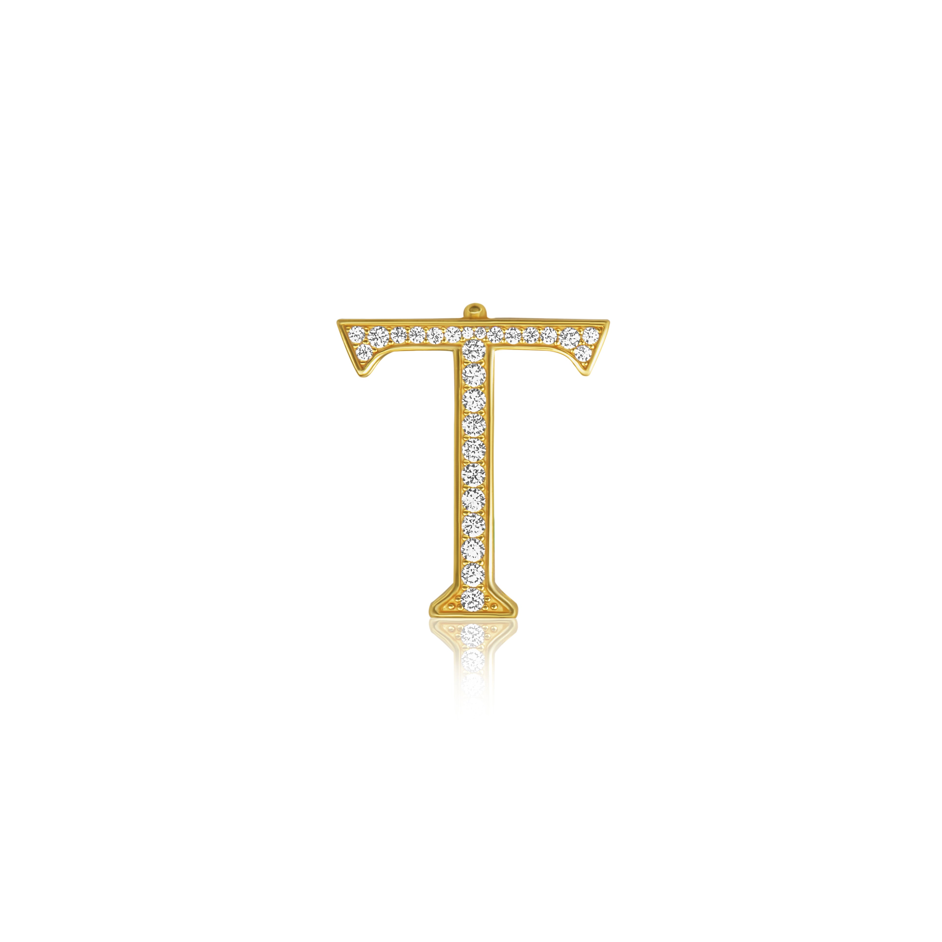 "T" Letter Charm