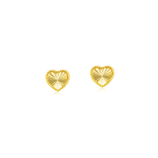 Heart Disc Studs
