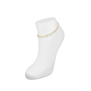 Clear Stone Star Anklet