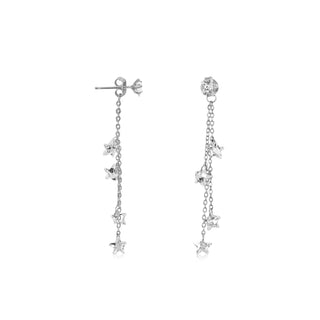 Clear Stone Dangling Earrings