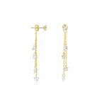 Clear Stone Dangling Earrings