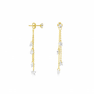 Clear Stone Dangling Earrings