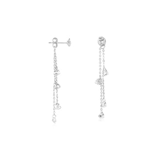 Clear Stone Dangling Earrings