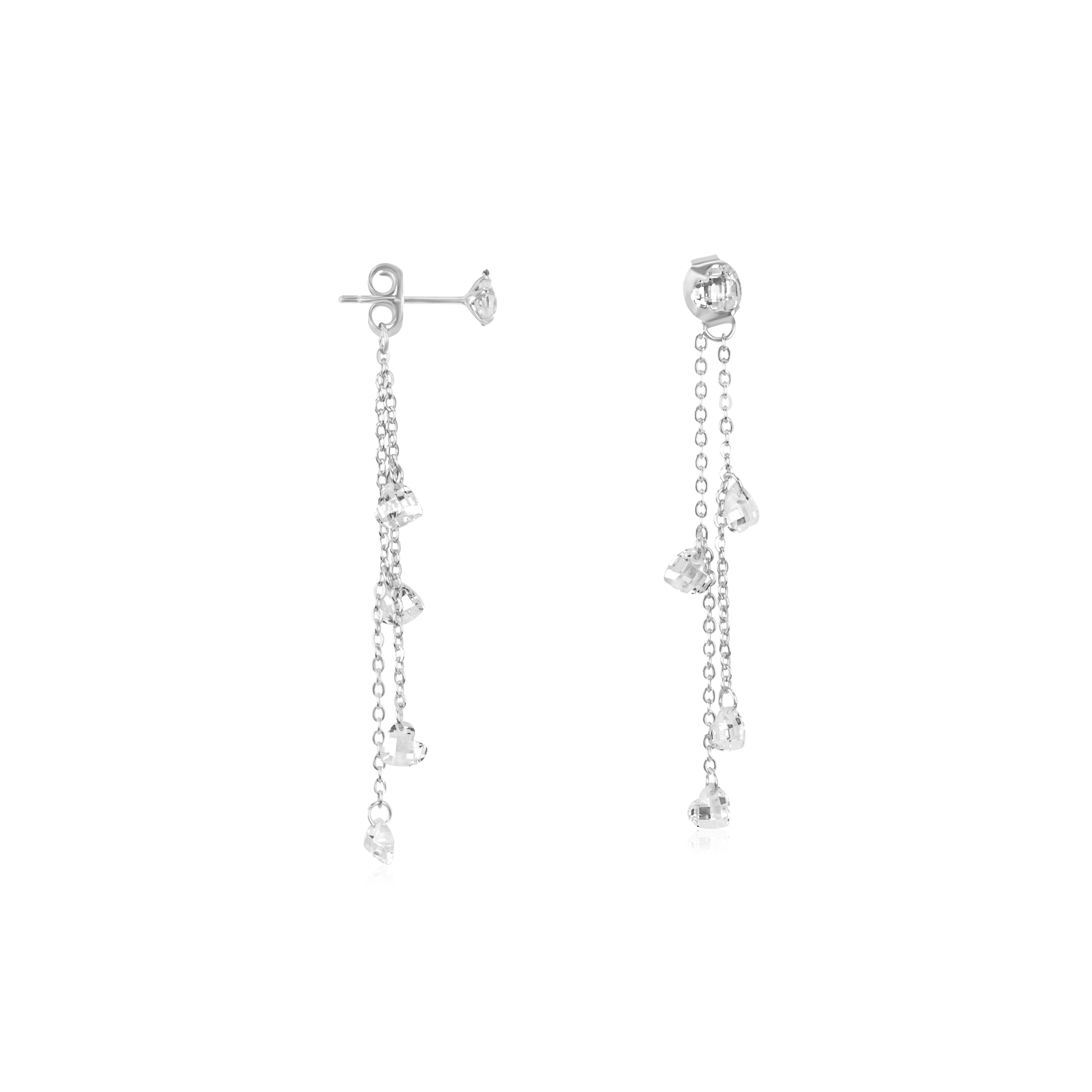 Clear Stone Dangling Earrings
